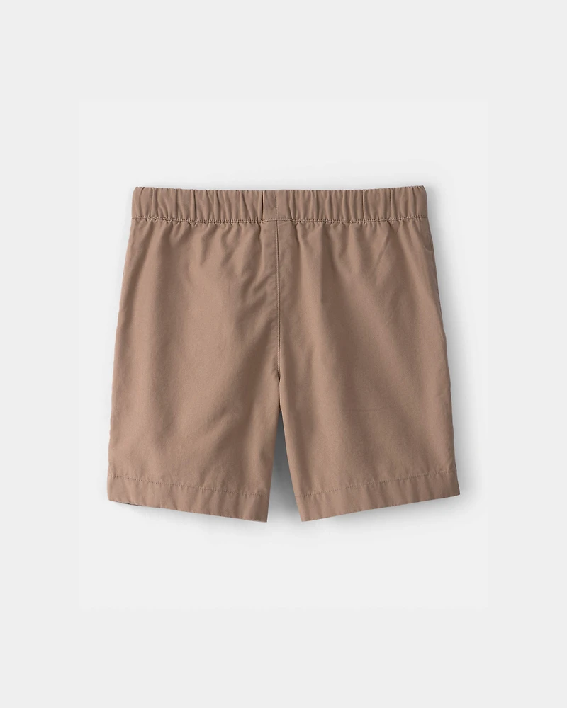 Boys Canvas Shorts - Dark Khaki