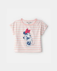 Toddler Girl 2-Piece Disney© Minnie Mouse Short-Sleeve Pyjama Set - Red/White