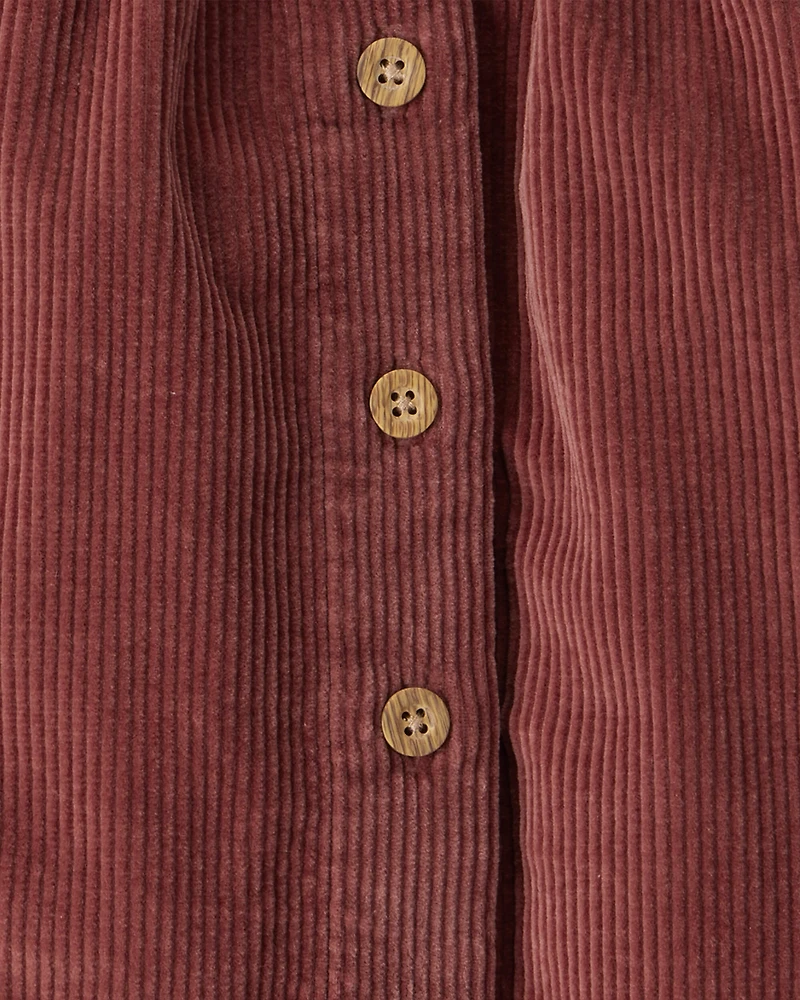 Girls Organic Cotton Corduroy Skirt