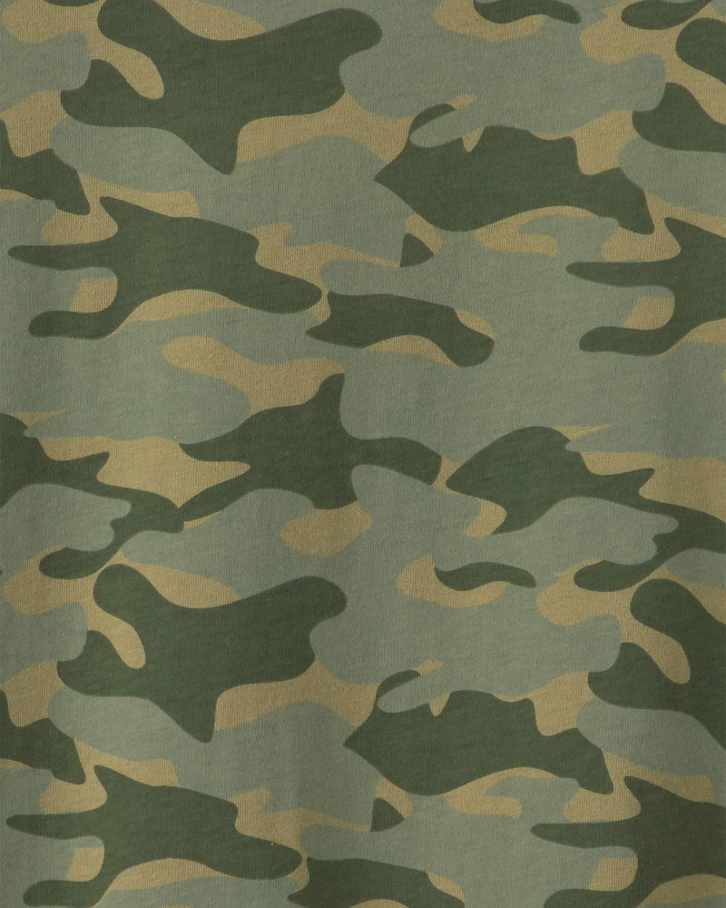 Boys Camo Long-Sleeve T-Shirt - Green