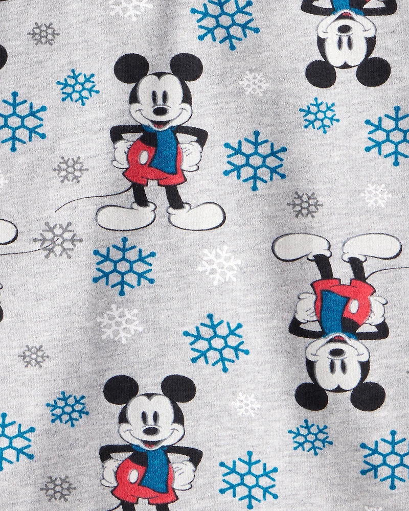 Toddler Christmas Disney© Mickey Mouse Graphic Tee - Grey