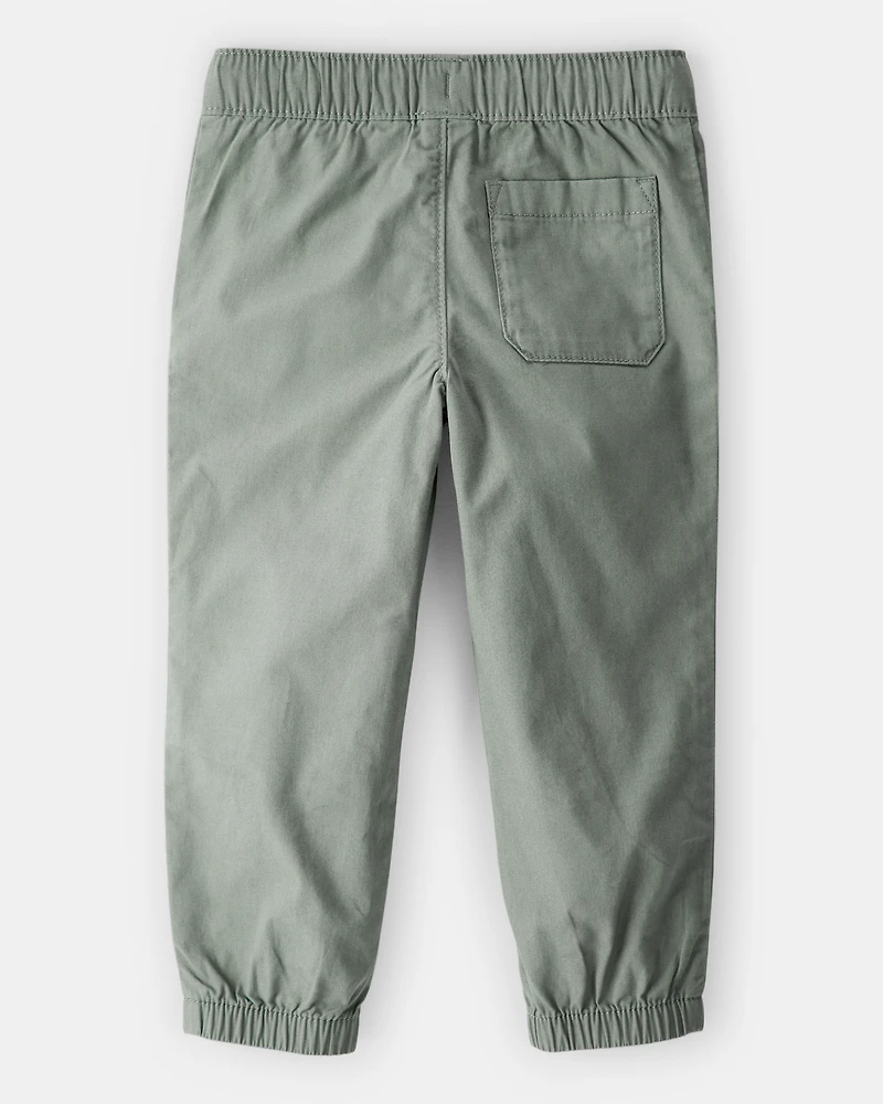 Toddler Boy Cotton Pull-On Fashion Pants - Green