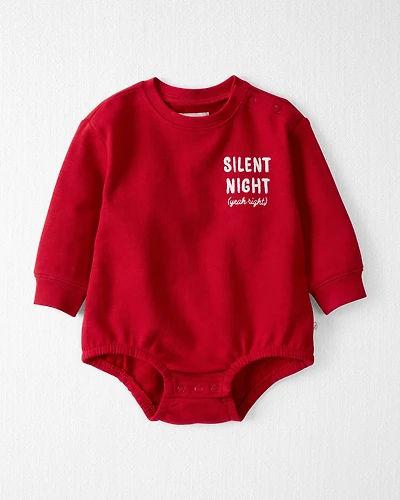 Baby Organic Cotton 'Silent Night' French Terry Bubble