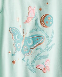 Girls 2-Pack Butterfly Moons Nightgowns