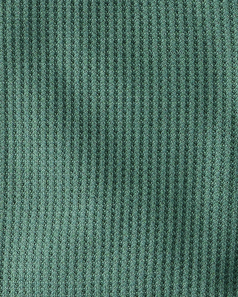 Baby Solid Print PurelySoft Long-Sleeve Sleeper - Green