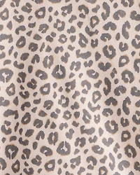 Girls Leopard Print Long-Sleeve Top - Brown