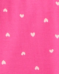 Girls Desserts 100% Cotton Snug Fit 4-Piece Pajamas - Pink/White