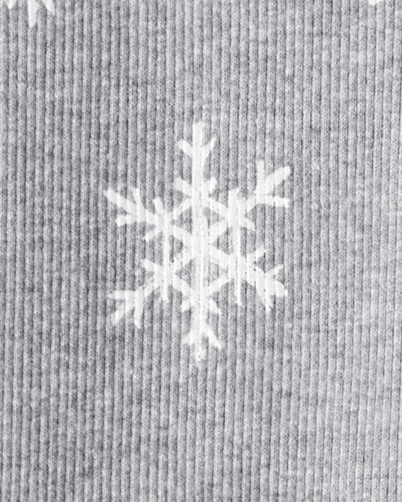 Baby Girl 2-Piece Snowflake Print Long-Sleeve Tee & Pant Set