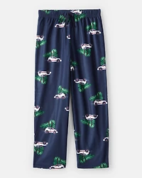 Kid Christmas Cars Loose Fit Pyjama Bottoms - Navy