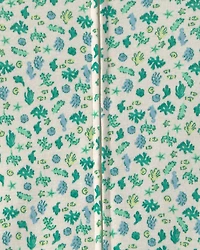 Baby Girl Floral 100% Cotton 1-Piece Romper Pyjama - Green