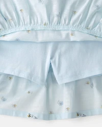 Girls 2-Piece Bee Long-Sleeve Top & Skort Set - Blue