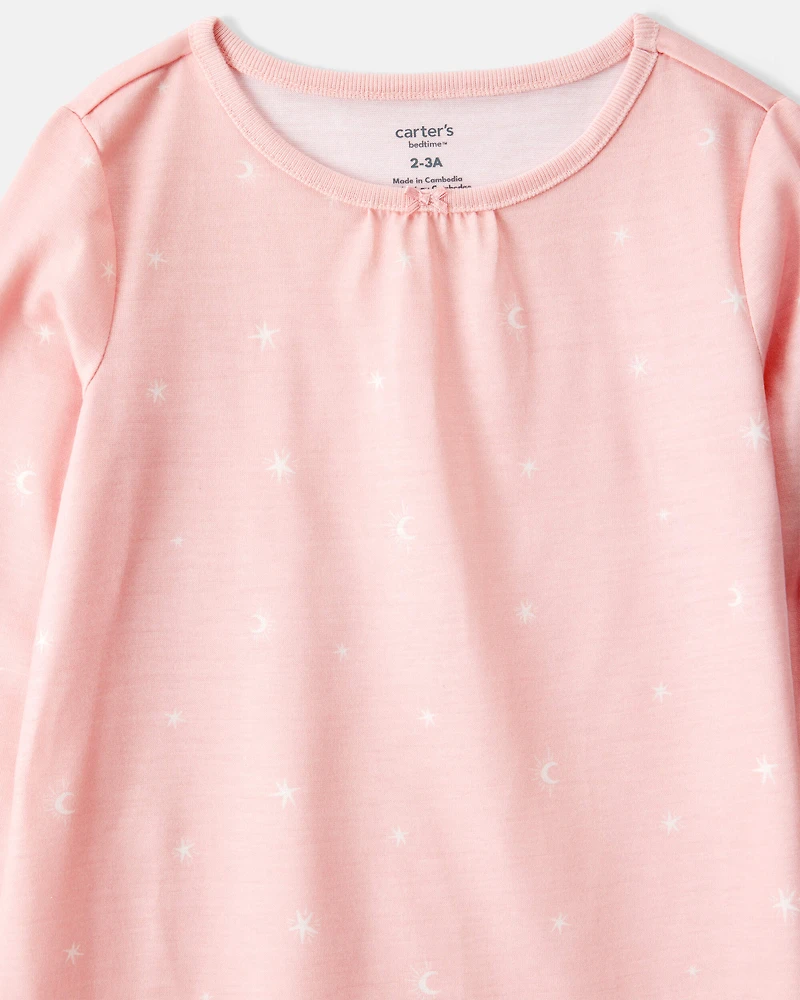 Girls 2-Pack Butterfly Moons Nightgowns