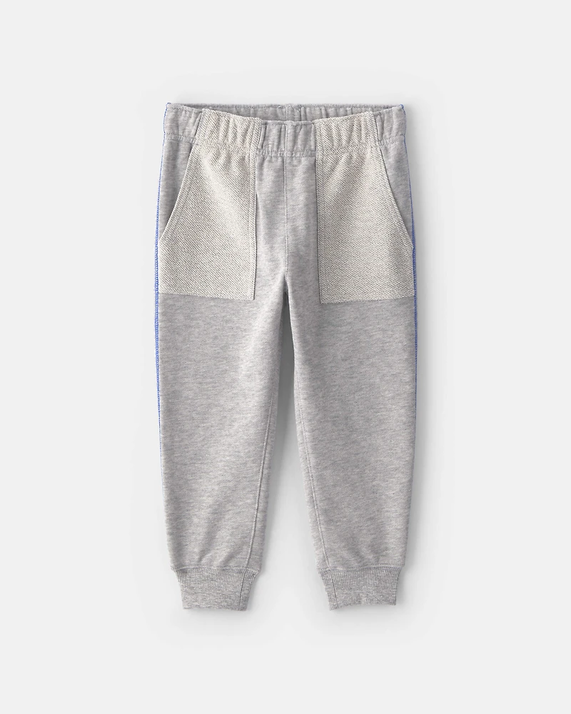 Baby Boy 2-Piece 'Team Player' French Terry Sweatshirt & Pant Set - Grey