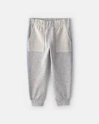Baby Boy 2-Piece 'Team Player' French Terry Sweatshirt & Pant Set - Grey