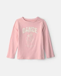 Girls Ballet Long-Sleeve Graphic Tee - Pink
