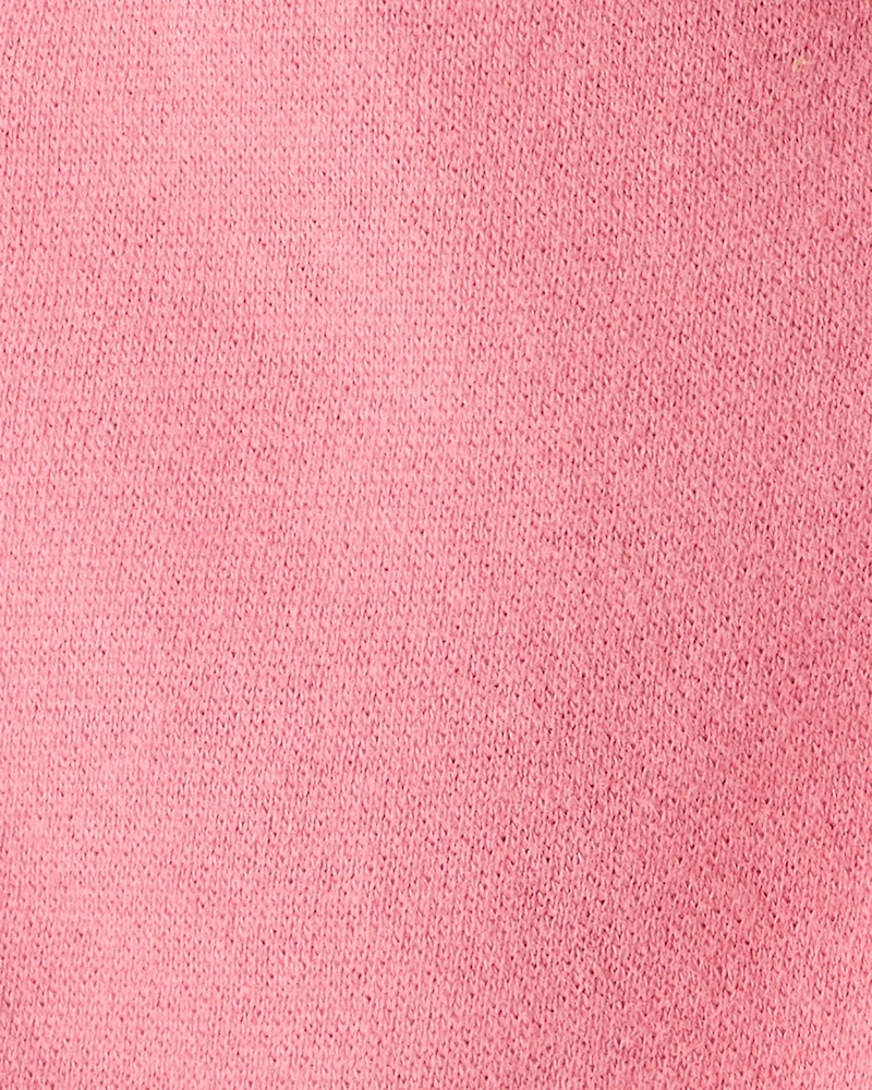 Baby Girl Cotton Pull-On Pants - Pink