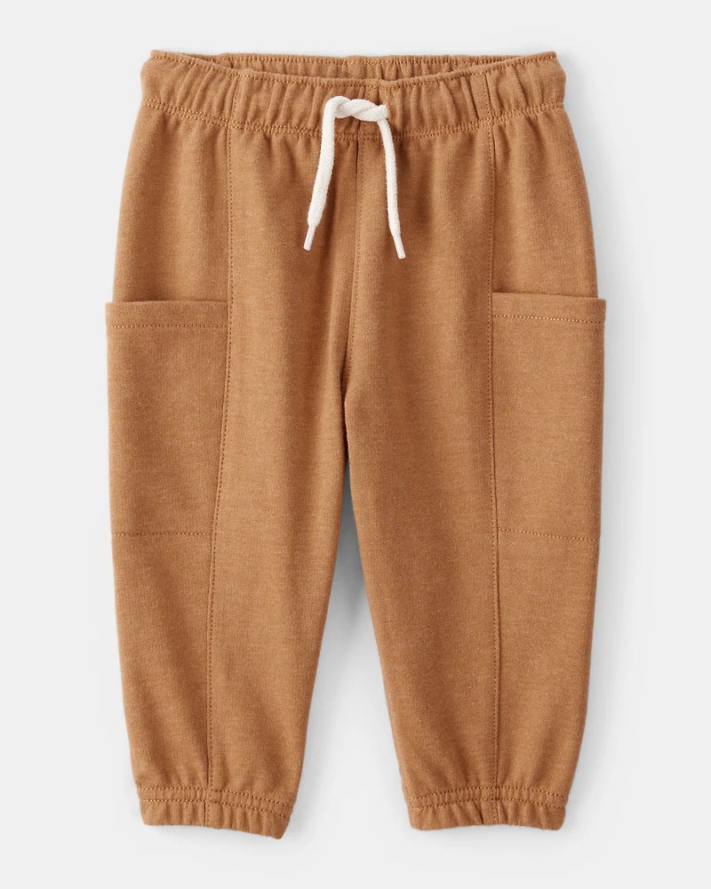 Baby Boy 2-Piece Dinosaur Hoodie & Pant Set - Cream/Brown