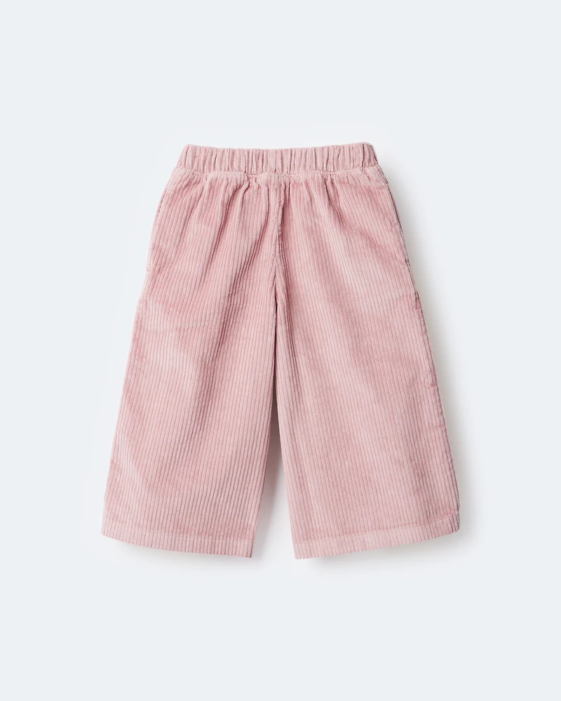 Toddler Girl Urban Wide Leg Corduroy Pant - Light Pink