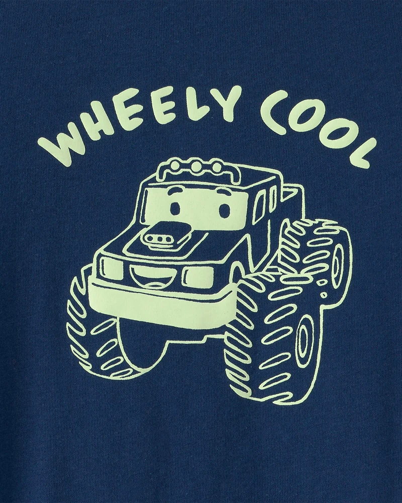Toddler Boy Monster Truck Graphic Tee - Blue