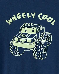 Toddler Boy Monster Truck Graphic Tee - Blue