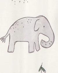 2-Pack Striped Elephant 2-Way Zip Cotton Sleeper