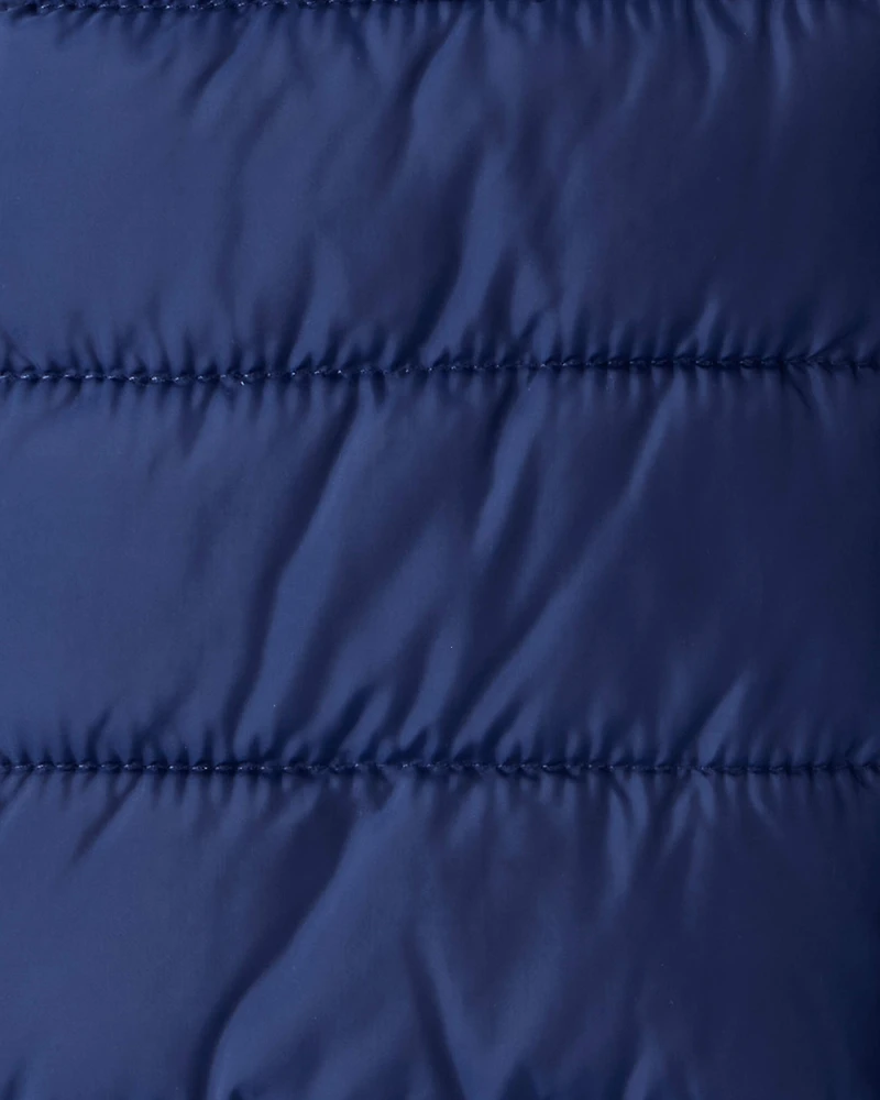 Toddler Hooded Puffer Jacket - Navy Blue