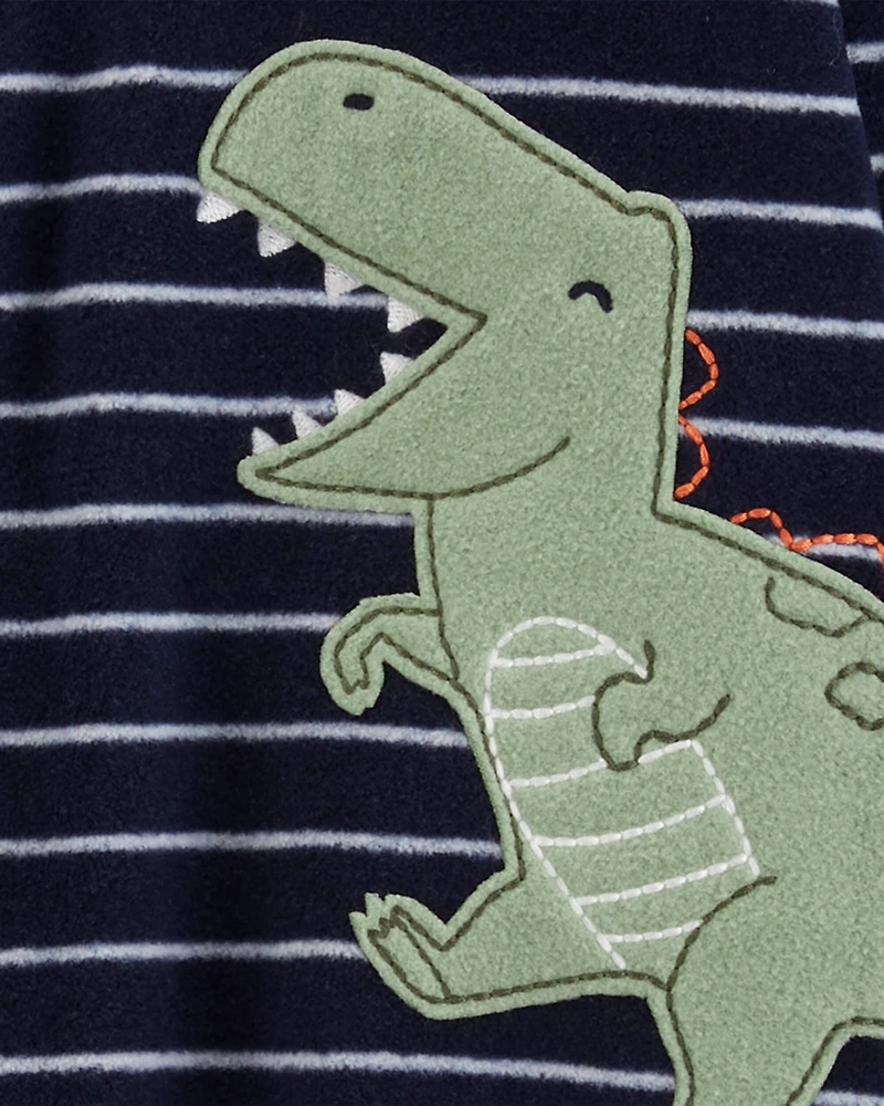 Toddler 1-Piece Dinosaur Fleece Footless Pyjamas