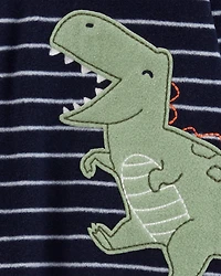 Toddler 1-Piece Dinosaur Fleece Footless Pyjamas