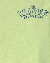 Baby Boy Surfing Crab Tank Top - Green