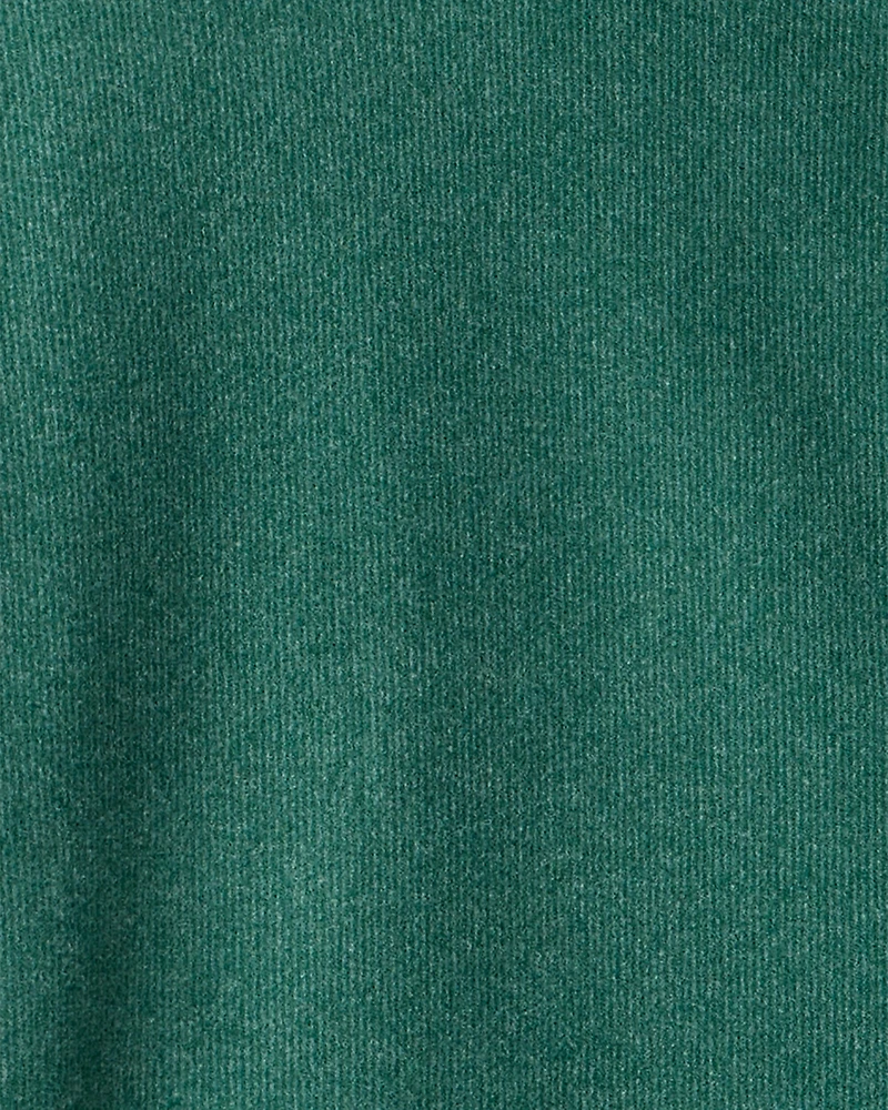 Boys Long-Sleeve Quarter-Zip Pullover Sweatshirt - Green