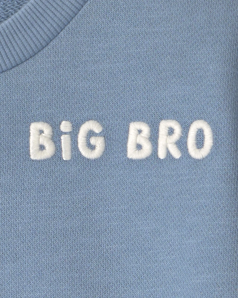 Toddler Boy Organic Cotton Big Bro Pullover