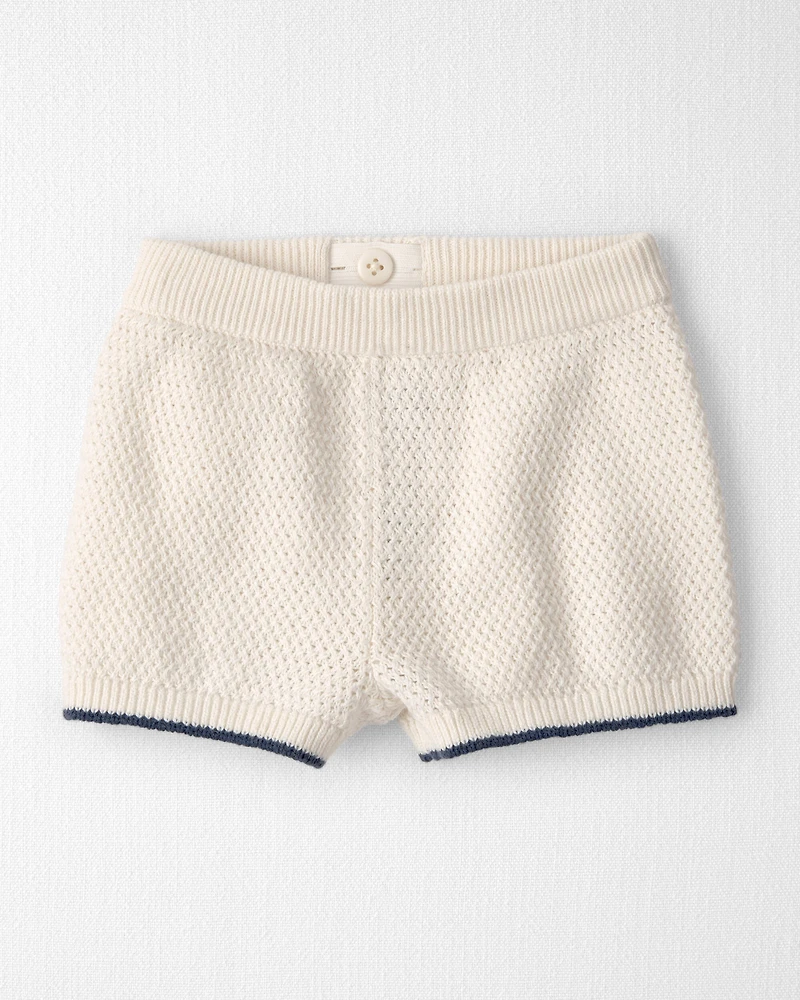 Baby Boy 2-Piece Organic Cotton Knit Top & Short Set