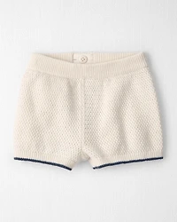 Baby Boy 2-Piece Organic Cotton Knit Top & Short Set