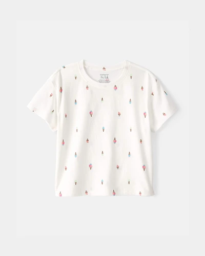 Toddler Girl Lemon Top - Ivory