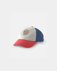 Baby Boy Beach Baseball Hat - Blue/Red
