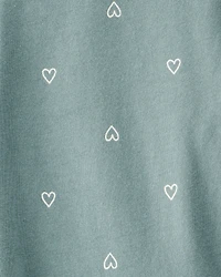 Girls Heart Print Dress