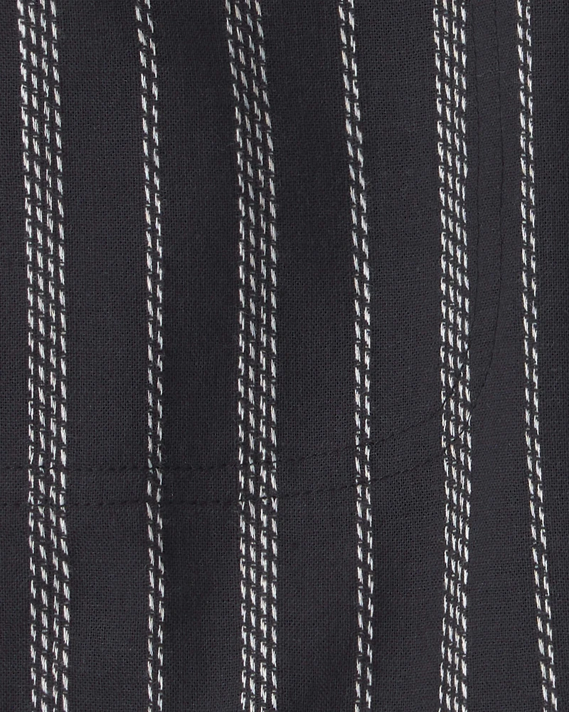 Boys Stripe Shorts - Black