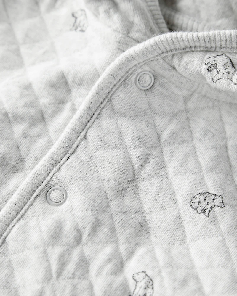 Baby Girl 2-Piece Cardigan & Pants Set Made with Organic Cotton