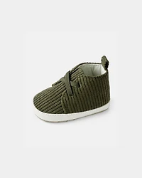 Baby Boy Corduroy High-Top Casual Sneakers - Green