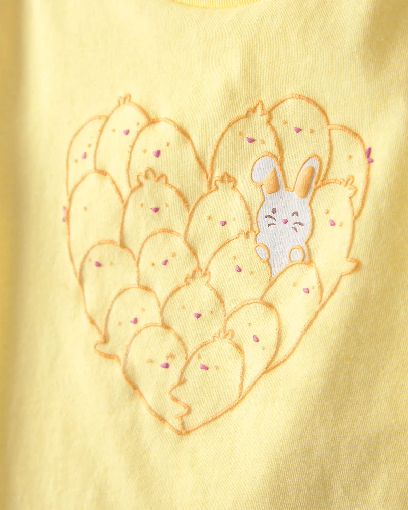 Toddler Girl Easter Chick Graphic Tee - Yellow