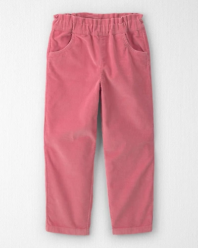 Girls Organic Cotton Pull On Corduroy Pants