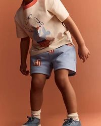 Toddler City Park™ Short Big Top Print - Blue