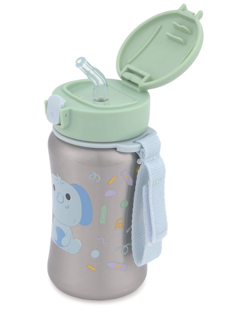 Besties Squad Stainless Steel Straw Bottle - Elephant