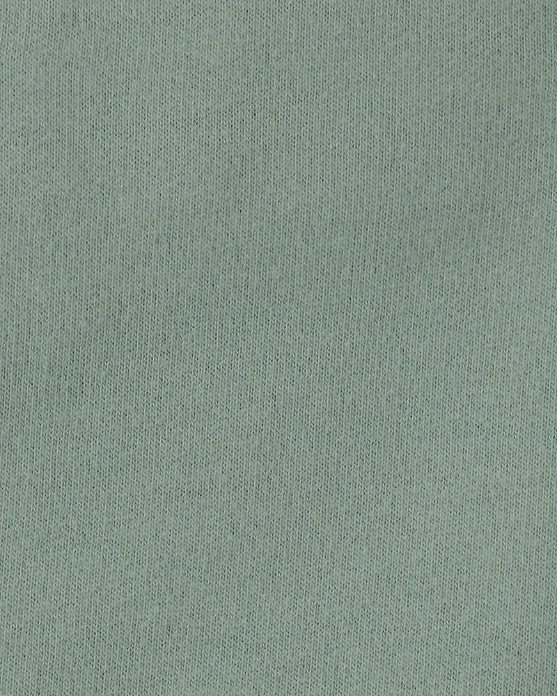 Baby Boy Animal Print Short-Sleeve Shortall Set - Green