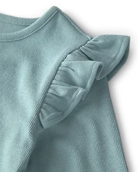 Girls 3-Pack Organic Cotton Rib Slim-Fit Tops