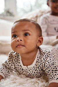 Baby Girl Floral 2-Way Zip Cotton Sleeper