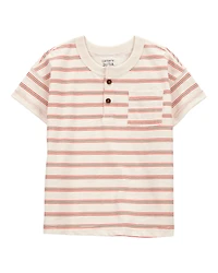 Toddler Striped Slub Jersey Henley