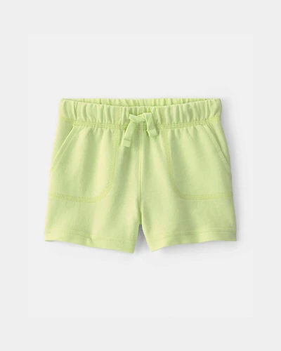 Baby Boy French Terry Shorts - Green