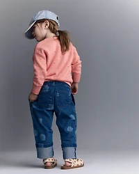 Toddler Girl Popcorn Sweater