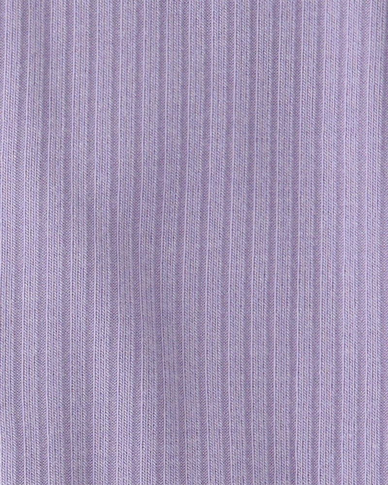 Baby Girl 2-Way Zip PurelySoft Sleeper - Purple